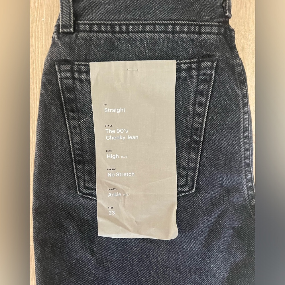 NWT Everlane 90’s Cheeky Jean in Washed Black